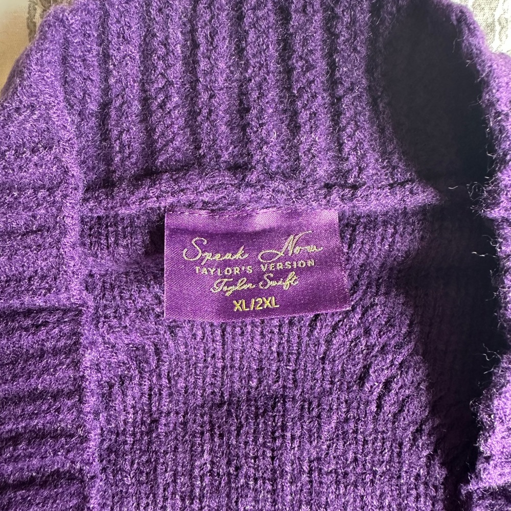 TAYLOR SWIFT Speak Now (Taylor’s Version) Cardigan (XL/2XL) - Picture 2 of 5